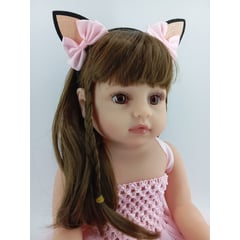 JUGUETERIA EXPRESS - Muñeca Bebe Reborn Realista Silicona Y Accesorios 55cm Alto