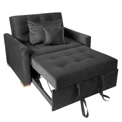 ESTILO RELAX - Sofá Cama Germany 3 en 1 - Negro - Estilo Relax®