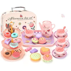 JUGUETERIA EXPRESS - Juego Set De Té Loza 42 Piezas Juguete Para Niñas