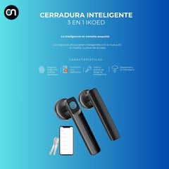 GENERICO - Cerradura chapa inteligente huella 3 en 1 IKOED