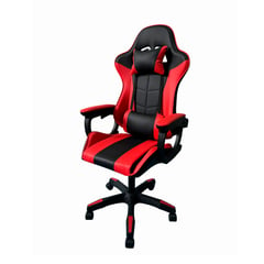 ERGONOMUS - Silla Gamer NjoyTech Ergonómica Reclinable Negra y Rojo