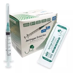 UKAINT - Jeringa Esteril 3 ml x 100u