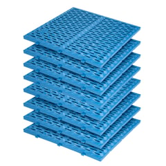 ENERGY PLUS - Setx8 Estibas plásticas perforadas 60X60cm Cap500KG Azul