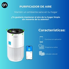 GENERICO - Purificador de aire inteligente wifi Goveelife Filtros Hepa