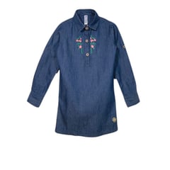 WOONKIE - VESTIDO CHAMBRAY BORD CUELLO