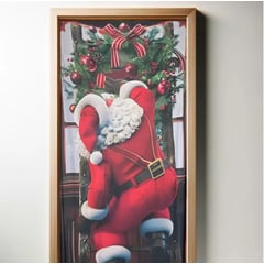 INNOVA - Decoración Navideña Cubre Puerta Ajustable Papa Noel