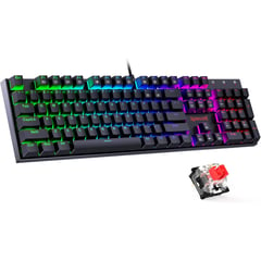 REDRAGON - Teclado Gamer K565 Rudra RGB Switch Rojos Marco Aluminio