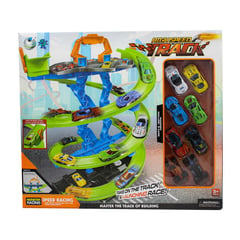 TOY LOGIC - Hsglobal Toys Pista de Carritos con Niveles Incluye 8 Carros