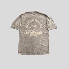 PAM MOVEMENT - Camiseta Acid Wash High Energy - Beige Claro