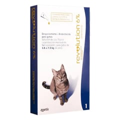 REVOLUTION - Antiparasitario InternoExterno 6% Gatos Adultos