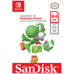 SANDISK - MICRO SD NINTENDO SWITCH 64 GB 100MB