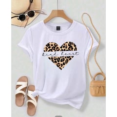 ISMI - Camiseta Mujer Animal Print Manga Corta