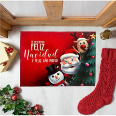 GENERICO - Tapete Decorativo Navideño 70X50 Adorno de Navidad