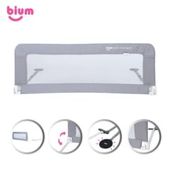 BIUM - Baranda De Cama Para Bebe Con Correa Ajustable Blanca