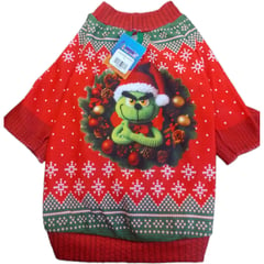 TIENDA MASKOTIKAS - Buso Navideño Jersey para perro y gato Grinch XL