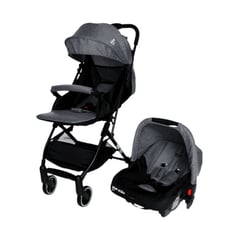 BIUM - Coche Y Portabebe Miku Travel Sistem Gris Oscuro