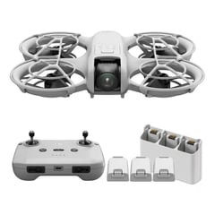 DJI - Drone Neo Fly More Combo Control 3 Baterías - Gris Oscuro