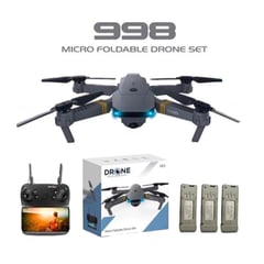 GENERICO - DRONE 998 PLEGABLE CON CAMARA HD Y BATERIAS