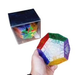 YUXIN - Gigaminx 5x5 Megaminx Transparente Limitad + Pegatinas