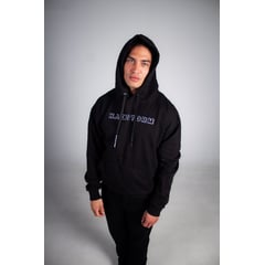 HAKISTORM - Hoodie 100% algodón BlackWhite bordados