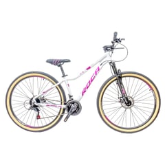 ROCA - Bicicleta Prado 2025 Aluminio Blanco Rosado Talla S