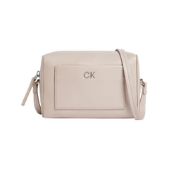 CALVIN KLEIN - Bolso rosado cruzado daily con monograma