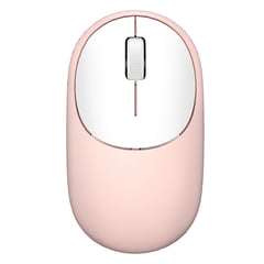 WIWU - Mouse Inalámbrico Dual WM107 Recargable - Bluetooth y USB Rosa