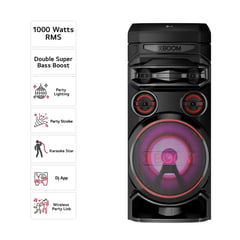 LG - TORRE DE SONIDO 1000 Watts XBOOM RNC7.DCOLLLK Negro Minicomponente