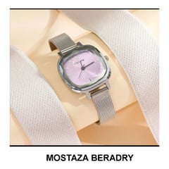 GENERICO - LINDO RELOJ PURPURA DE CUARZO PARA MUJER ELEGANTE