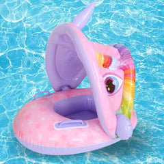 GENERICO - Flotador Para Niños Con Dosel Unicornio Piscina Bebe