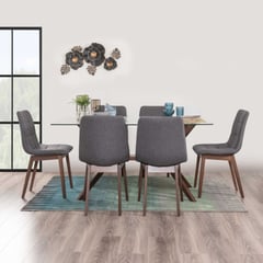 MUEBLES FIOTTI - Juego de comedor 6 puestos Fiotti Eiko