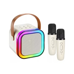 GENERICO - Set De Karaoke Portátil Para Niños Bluetooth 2microfonos K12