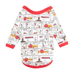 SNOOPY - Camiseta para Mascotas Rojo Talla XS