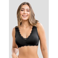 FORMAS INTIMAS - Top Mujer Negro Fi 105918