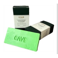 CAVE - JABÓN EN BARRA FRAGANCIA MASCULINA CUERO Y SÁNDALO 280 GR