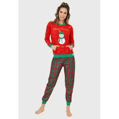 ARCTIC FOX - Pijama mujer naviad nieve