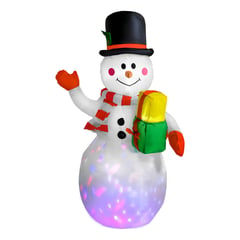 RACK PACK - Inflable Navidad Muñeco Nieve 15m Decoracion Luz Led Color Multicolor