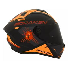 SPARTAN - CASCO MOTO DRAKEN CERTIFICADO TYPE NEGRO MATE TALL M