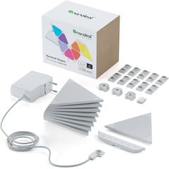 GENERICO - Kit x 9 luces triangulos inteligentes NANOLEAF Blanco