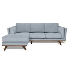 GENERICO - Sofa en L Rocio Deluxe Gris Claro