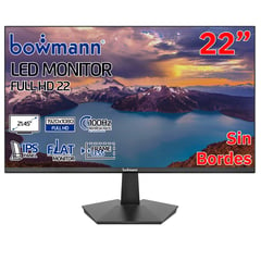 BOWMANN - Monitor IPS Plano Full HD 22 Pulgadas 1920x1080 BW-22MF