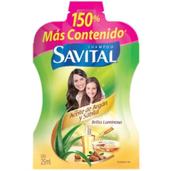 SAVITAL - Shampo Aceite De Argan y Sábila Por 20un De 25ml