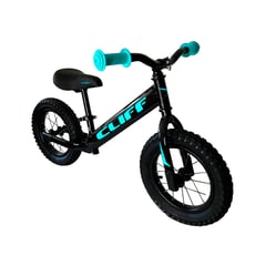 CLIFF - Bicicleta balance push bike para niños Negro - Menta