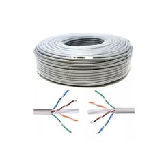 MIOKEE - CABLE UTP 5E 100% COBRE USO INTERIOR PVC CARRETE 100 METROS