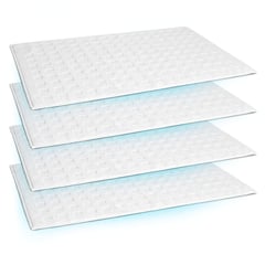 ENERGY PLUS - Set x4 Tapete de Toalla Algodón para Baño Tapete Absorción