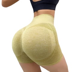 DANKI - Panty Levanta Gluteo Short Deporte Diseño Ajustado Versatil Amarillo