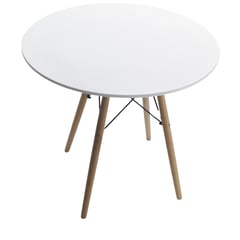 AKIVOY - Mesa de Comedor Eames Redonda color Blanco