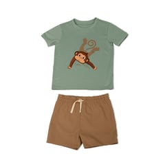 BABY PLANET - Conjunto de Camiseta y Bermuda para Bebito