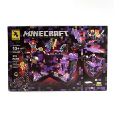 GENERICO - Lego Minecraft Set Morado 866 Piezas Iluminación LED