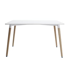 AKIVOY - Mesa de Comedor Eames Rectangular color Blanco